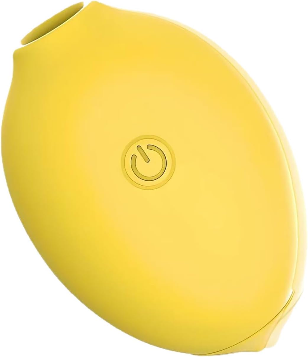 Lemon Sucking Vibrating Egg - 10 Modes Clitoral Sucking and Vibration, Female-Specific, Rechargeable Waterproof C-Spot Clitoral Stimulator, Silent Design, Cute Lemon Sex Toy